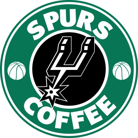 San Antonio Spurs Starbucks Coffee Logo iron on paper